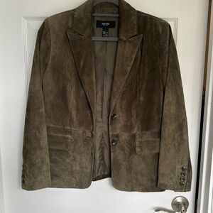 Alfani leather suede jacket petite size small